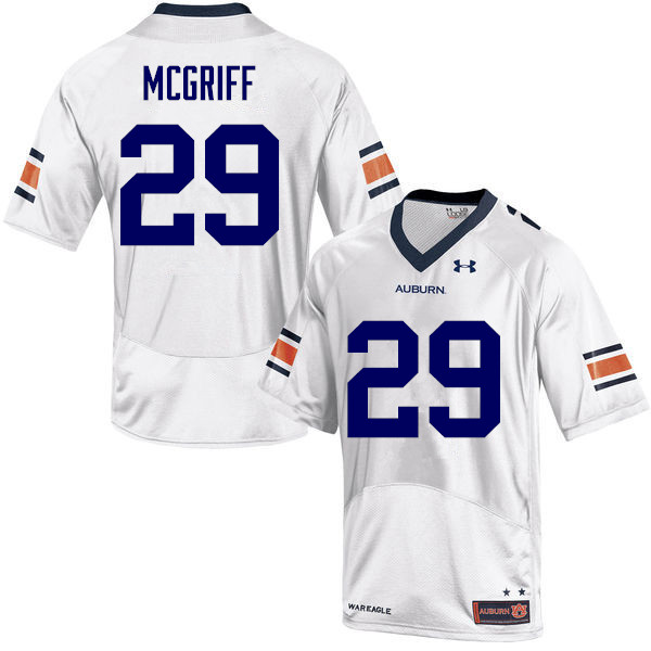 Auburn Tigers Men's Jaylen McGriff #84 White Under Armour Stitched College NCAA Authentic Football Jersey NMH7174HF